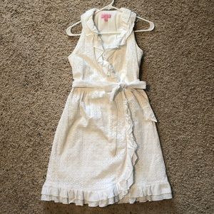 Lilly Pulitzer size 4 white eyelet wrap dress